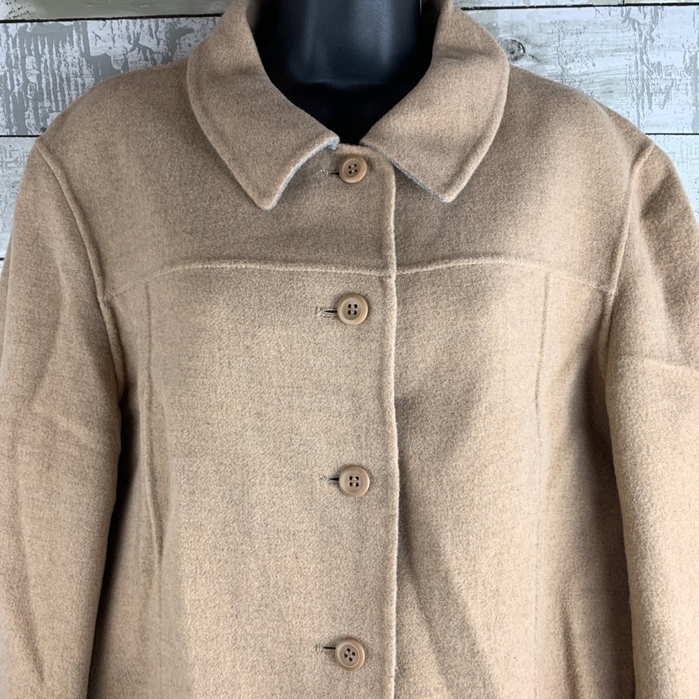 Pendleton Wool Brown Coat Size Large - image 2